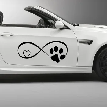 

Personality Footprint Cartoon Car Sticker Styling Funny Cover Scratches Waterproof Windshield Bumper Window Decoration PVC