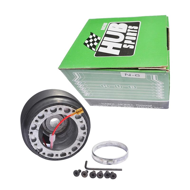 닛산 S13/S14 300ZX 스카이라인 R32 R33 GTR HUB-N-6 용 스포츠 스티어링 휠 허브 보스 키트 허브 어댑터