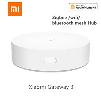

New Xiaomi Mijia Multifunctional Gateway ZigBee WIFI Bluetooth Mesh Hub Smart Home Hub Work with Mi Home APP and Apple Homekit