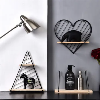 

Wall Decorations Iron Wall Shelf Wall Mounted Storage Rack Organization For Kitchen Bedroom Home Decor Kid Room DIY Wall Decora