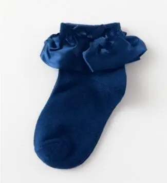 blue stain Детские носки для маленьких девочек; повседневные детские летние сетчатые носки принцессы с кружевным бантом; носки принцессы для новорожденных; летние тонкие носки для малышей - Цвет: blue stain