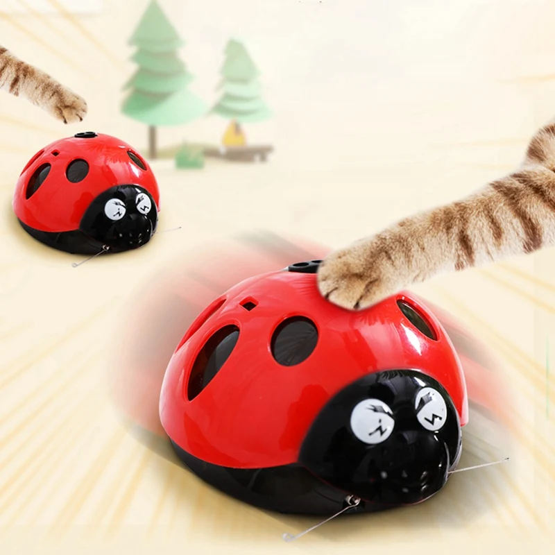 Прочные игрушки для кошек Mimi Любимое насекомое автоматический котенок игрушки для кошек Пластиковые Электрические игрушки для ловли кошек