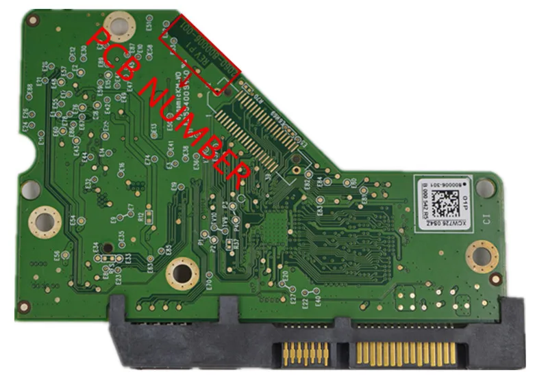 HDD PCB logic board printed circuit board 2060-800006-001 REV P1, 2060 800006 001 / 800006-301, 800006-201 hdd pcb