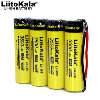 

LiitoKala Lii-35S 1S 4P 3.7V 18650 3500mAh * 4 14A 14000mAh lithium battery, suitable for fishing/speaker