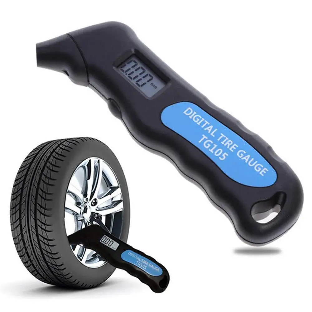 Tire Pressure Gauge Digital Car Tire Tyre Air Pressure Gauge Meter LCD Tester for Car Truck Motor Bike Manometer Barometer 2