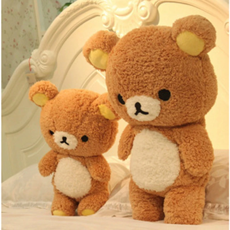 60/80 см Милая Строительная игрушка kawaii расслабляющий Медведь Подушка куклы мягкие