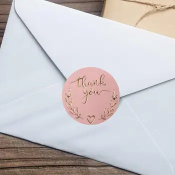 

Pink Thank You Stickers Pink Stickers For Company Office Supplies Mailing Favors Giveaway & Birthday & Labels Label & Party J0W7