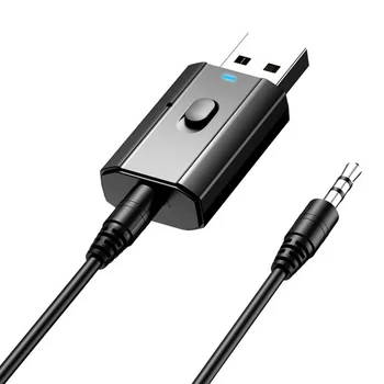 

USB Wireless Bluetooth 5.0 Receiver Adapter Output Music Speakers 3.5mm Car Stereo Audio Adapter for PC TV Headphone Phones