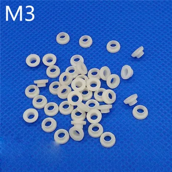 

M3 Nylon T type Gasket Plastic Transistor Washer Casing Gaskets Screws 5.8mm Head diameter