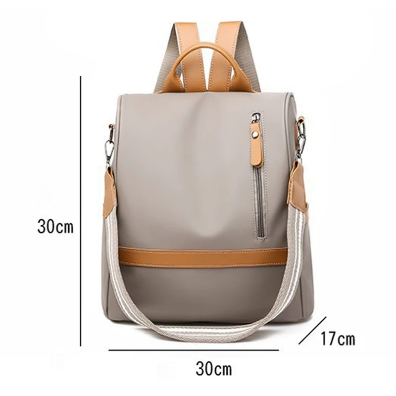 1 PC Anti-theft Backpack PU Leather School Bags Women Girls Waterproof Double Shoulder Bag Travel Hiking Big Capacity Backpack