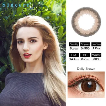 

6pcs FAIRY 1day Beautiful Colored Contacts beautiful pupil color contact lenses contact lenses for eyes color Day throw 1day