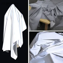 Lychee Life 50x140cm importado reflectivo brillante tejido para ropa de reflectante Fondo manualidades de costura hágalo usted mismo