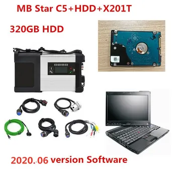 

Newest Mb Star C5 SD Connect Compact 5 2020.06 Car Diagnostic Tool HDD Software With Laptop X201T for Cars Trucks OBD2 Scanner