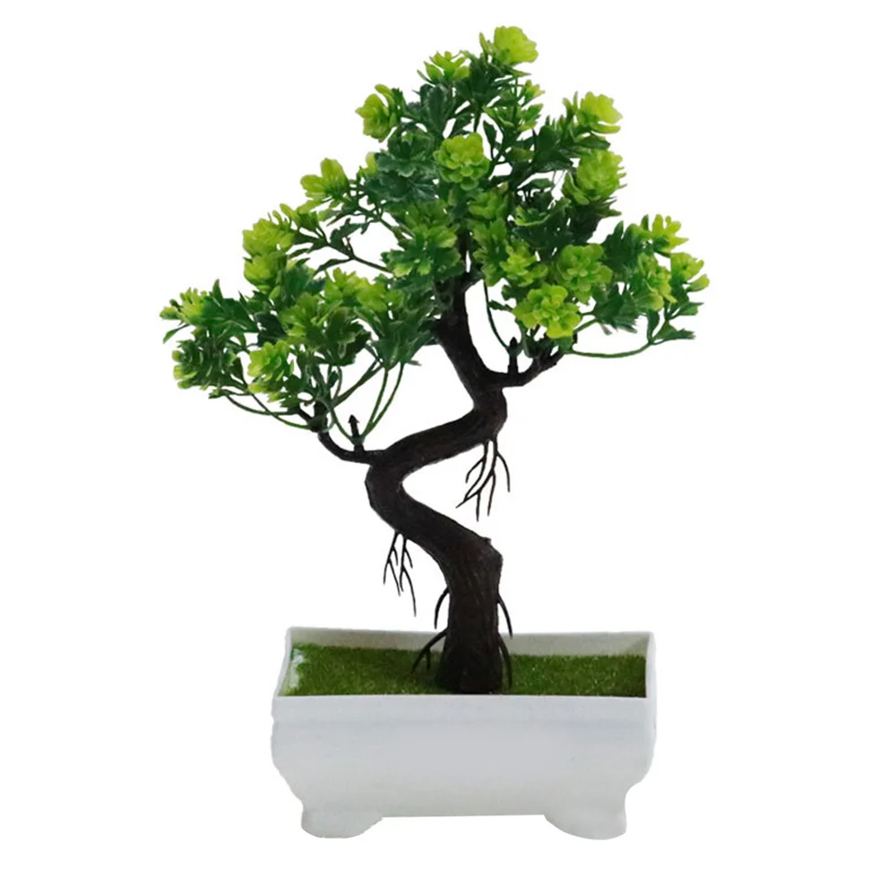 Lucky Tree пластиковое искусственное растение имитация горшечных растений модное украшение для дома DIY красивый легкий подарок для свадьбы - Цвет: Green