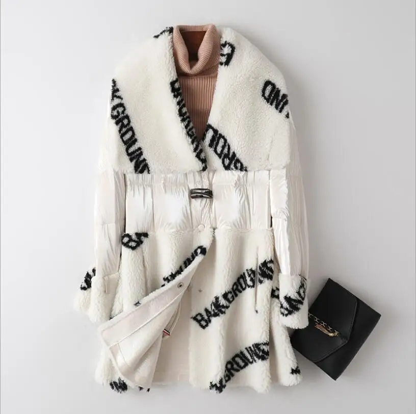 Высококачественное зимнее пальто женское Новое Женское теплое пальто Корейская шерсть овечья стрижка пальто из искусственного меха модное повседневное