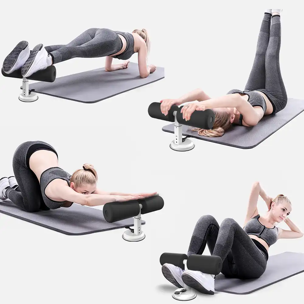 Glossia Fitness Sit Up Bar Gym Assistant R/éSistance Exercice Dispositif Tube Entra?Nement /éQuipement de Banc pour la Maison Abdominale Noir