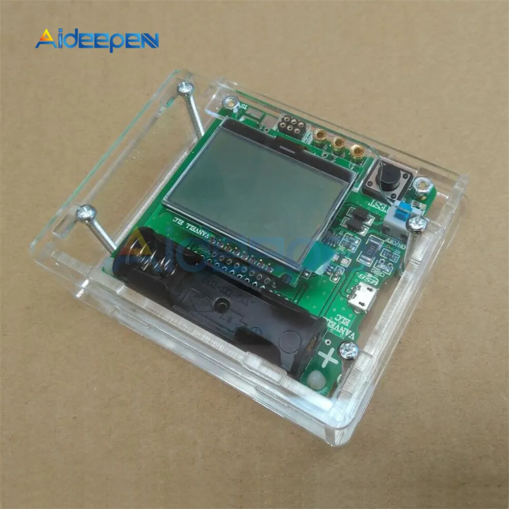 12864 LCD Display ATmega328 Transistor Tester Diode Triode Capacitance Meter/MOS/PNP/NPN M328 Multifunction Meter with Case 5