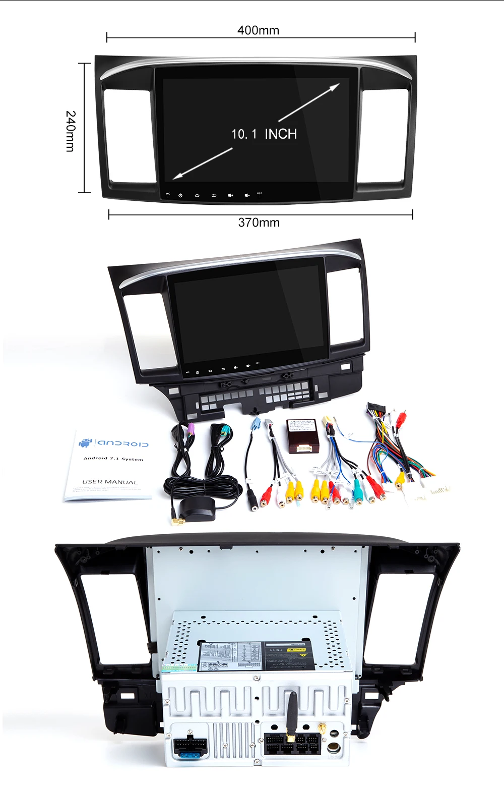 Ips DSP 4G Ram 10,1 inchAndroid 9 автомобильный Радио плеер для MITSUBISHI LANCER 2DIN gps Радио Видео 2007- 9 x Mutlimedia стерео