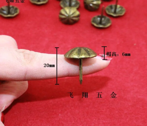 Hardware accessories upholstery tacks decorative 16*20MM Thickened Ancient Chrysanthemum Bubble Nails Decorative Nails Sofa Nail