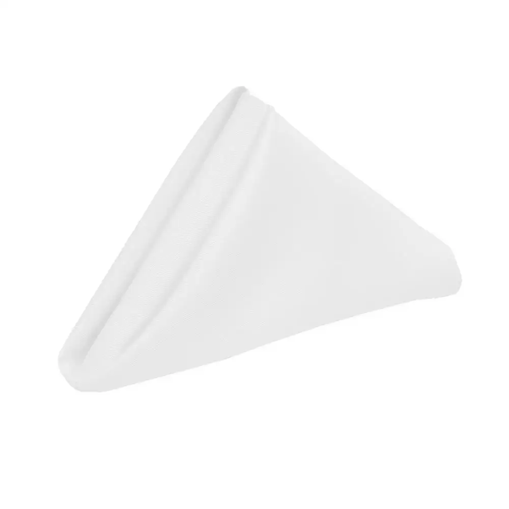 white 45 см × 45 см Белые Простые салфетки из полиэстера для свадебного декора отеля - Цвет: white