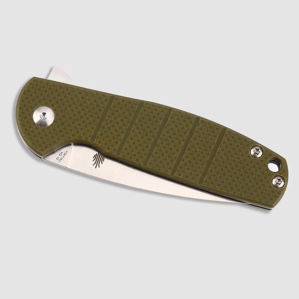 Нож для выживания Kizer, высокое качество, G10, ручка, нож для кемпинга, для улицы, ручной инструмент