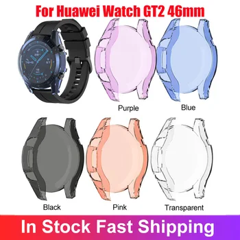 

Protector Case For Huawei Watch GT2 TPU Soft Glue Full Protection Cover Smart Watch Accessories Sweat-proof Protective Shell