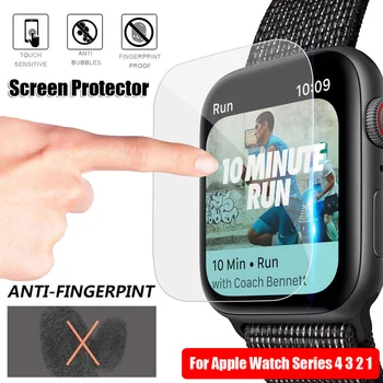 

New Coming 3D TPU Hydrogel Protective Film Full Cover Screen Protectors For i-Watch Apple Watch Series 4 3 2 1 Soft Durable