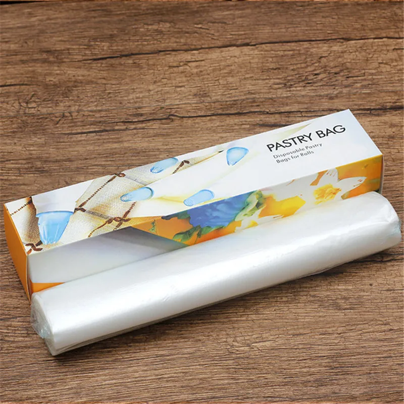 50 pcsroll Disposable Pastry Bags Piping Bag Icing Fondant Cake Cream Decorating Pastry Tip Confectionery Mould Cupcake Tool 03