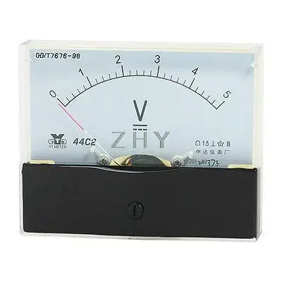 

Measurement Tool Analog Panel Voltmeter DC 0 - 5V Measuring Range