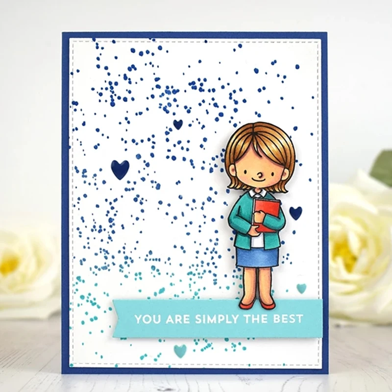 

2019 New 3D Metal Cutting Album Craft Die and Scrapbooking For Paper Card Girls Teacher Embossing Frames Stencil Stamp Set