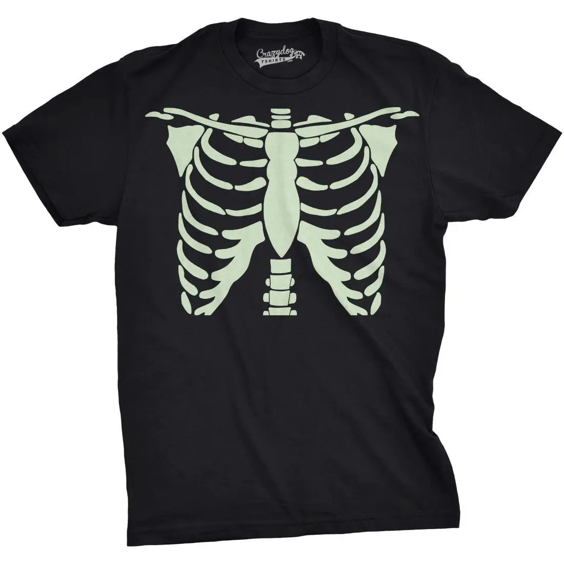 Mens Glowing Skeleton Rib Cage Cool Bones T shirt Summer Men'S fashion Tee Comfortable t Casual Short Sleeve TEE |