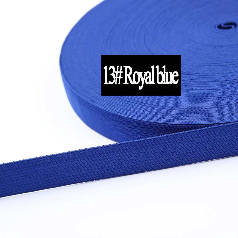 13 Royal blue 40 метров самодельные Украшения пошив толстый цвет полная эластичная лента 2 см широкие эластичные резинки одежда с широким поясом цветная эластичная лента - Цвет: 13 Royal blue