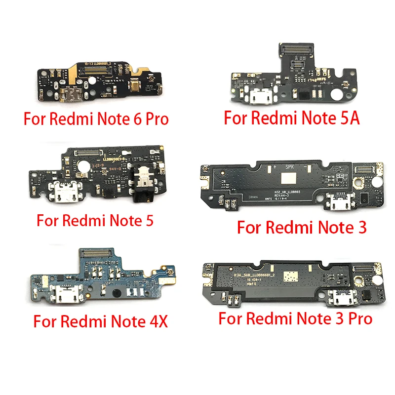 Плата зарядного порта USB с гибким кабелем соединительные детали для Xiaomi Redmi Note 4 4X 5