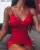 Glitter Bodycon Dress Women Dress Sleeveless Spaghetti Strap Red Dress