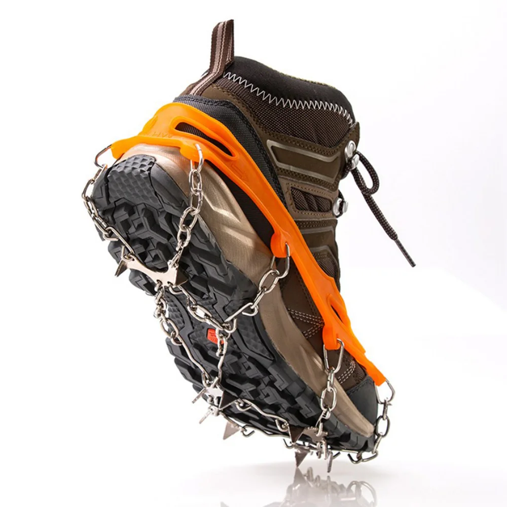 19 Teeth Ice Ice Gripper Non Slip Climbing Crampons Cleats Shoe Cover Ice Crampons Winter Snow Spikes Boot Shoes For Winter