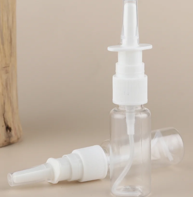 2PCS/LOT 10ml/20ml/30ml Empty Plastic Nasal Spray Bottles Pump Sprayer Mist Nose Spray Refillable Bottling Packaging