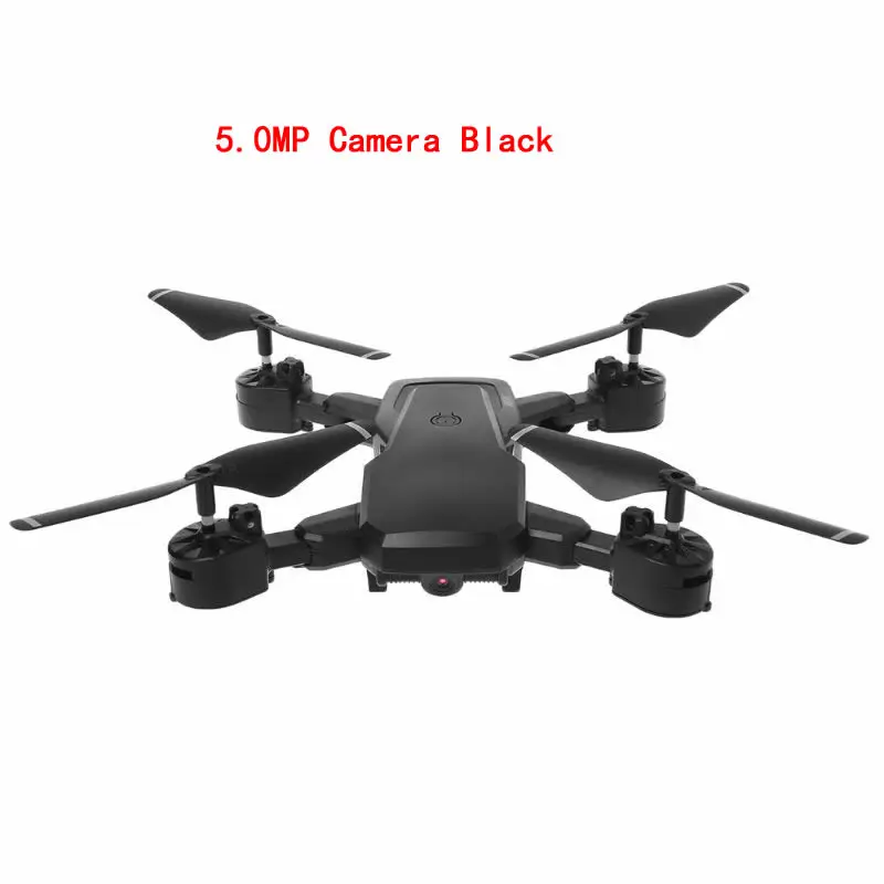 D8 RC Дрон с 0.3MP 5.0MP Wifi камера Квадрокоптер парящий FPV Квадрокоптеры складной вертолет игрушка для мальчика 634F - Цвет: 5.0MP Camera Black