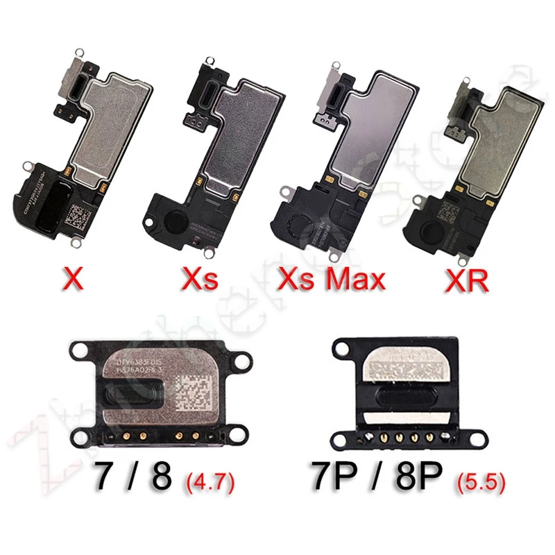 

Original Earpiece Flex For iPhone X Xs Max XR 7 8 Plus Phone Small Earphone Headphone Ear Speaker Flex Cable Spare Ports