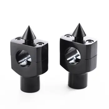 

Custom 1"25mm Spike Handlebar Riser Clamp Motorcycle For Harley Honda Yamaha Suzuki Kawasai Dual Sport bike Touring Bobber