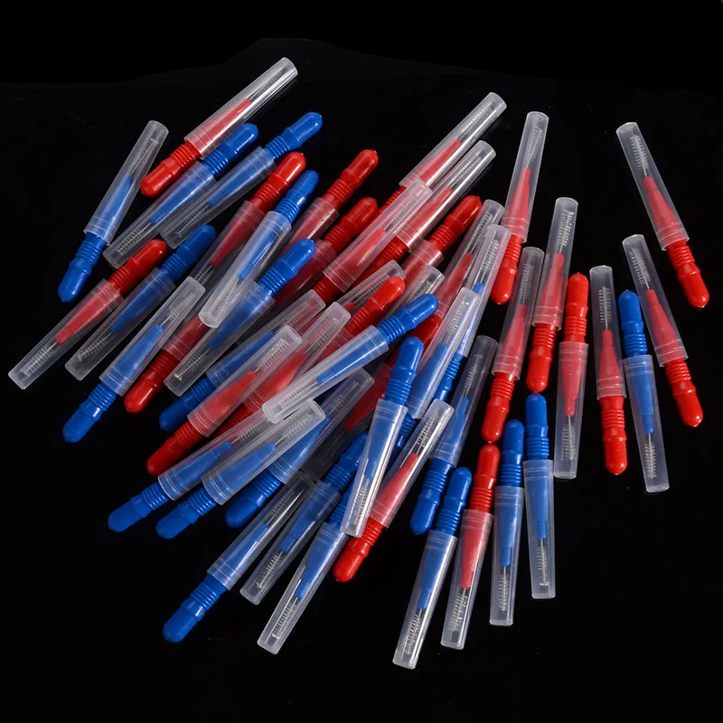 Tooth Floss Brush Oral Hygiene Dental Floss Soft Plastic Interdental Brush Toothpick Healthy for Teeth Cleaning Oral Care 50pcs