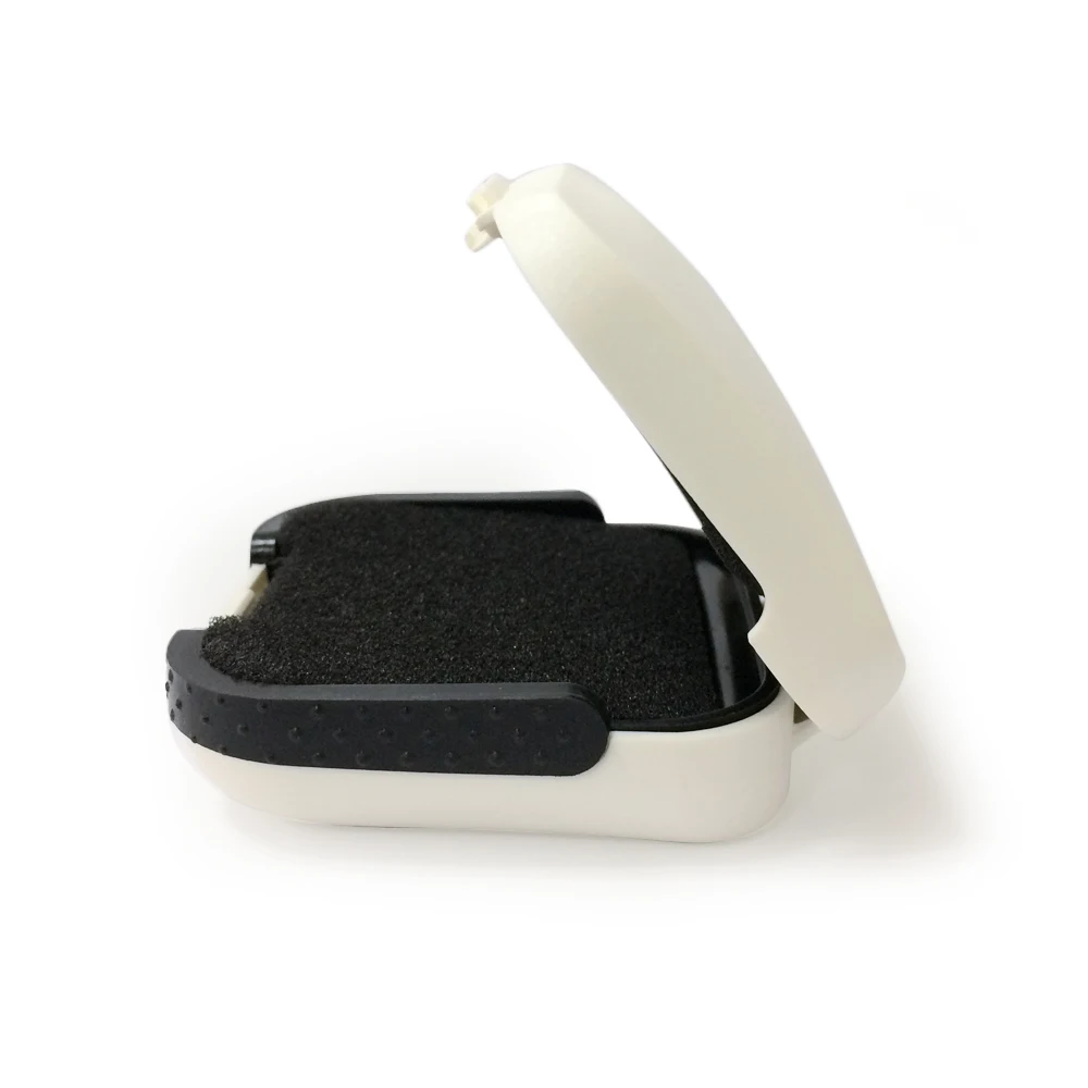 Универсальный маленький чехол с мягкой поролоновой подкладкой для слухового аппарата, ITC, CIC, IIC - Цвет: White