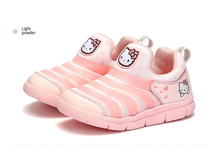 Hello kitty/милая детская обувь для девочек на весну и осень с принтом героев мультфильмов; детская обувь для маленьких девочек; гусеница