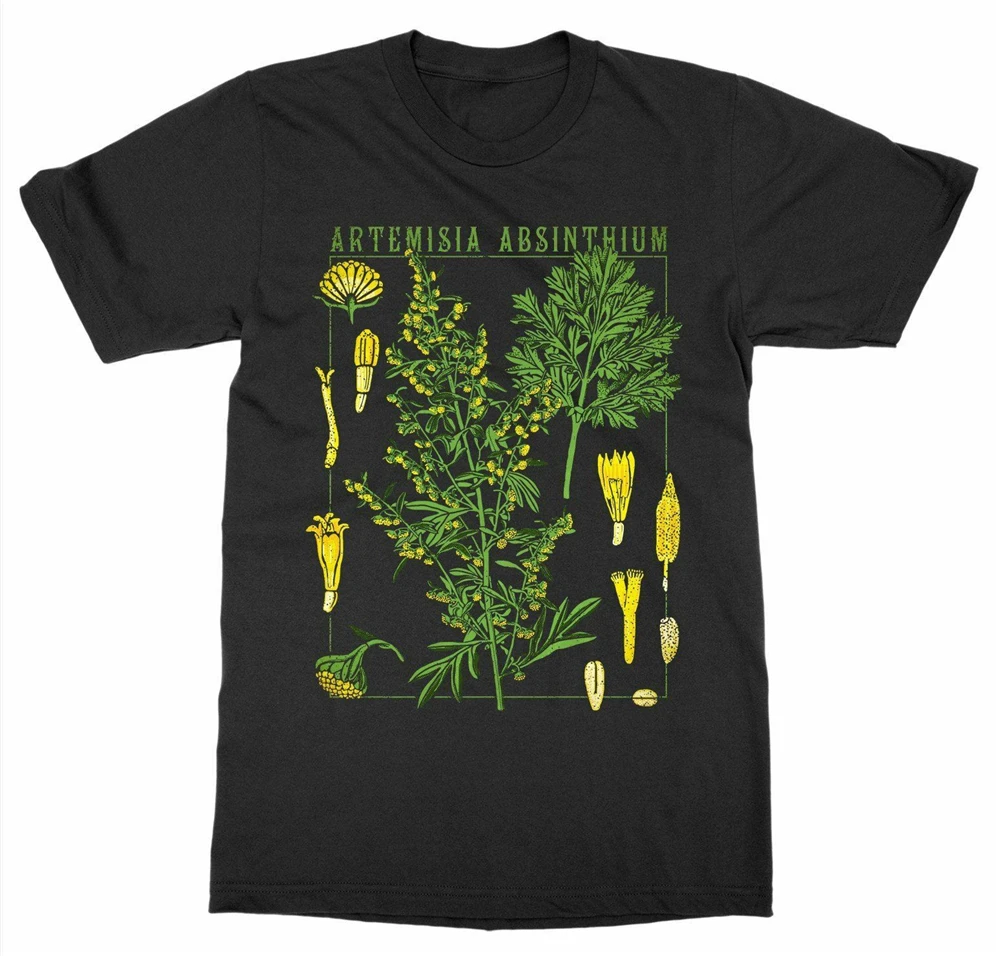 Absinthe/футболка с растительным принтом в виде ботанического сада Botany Bloom Свободная