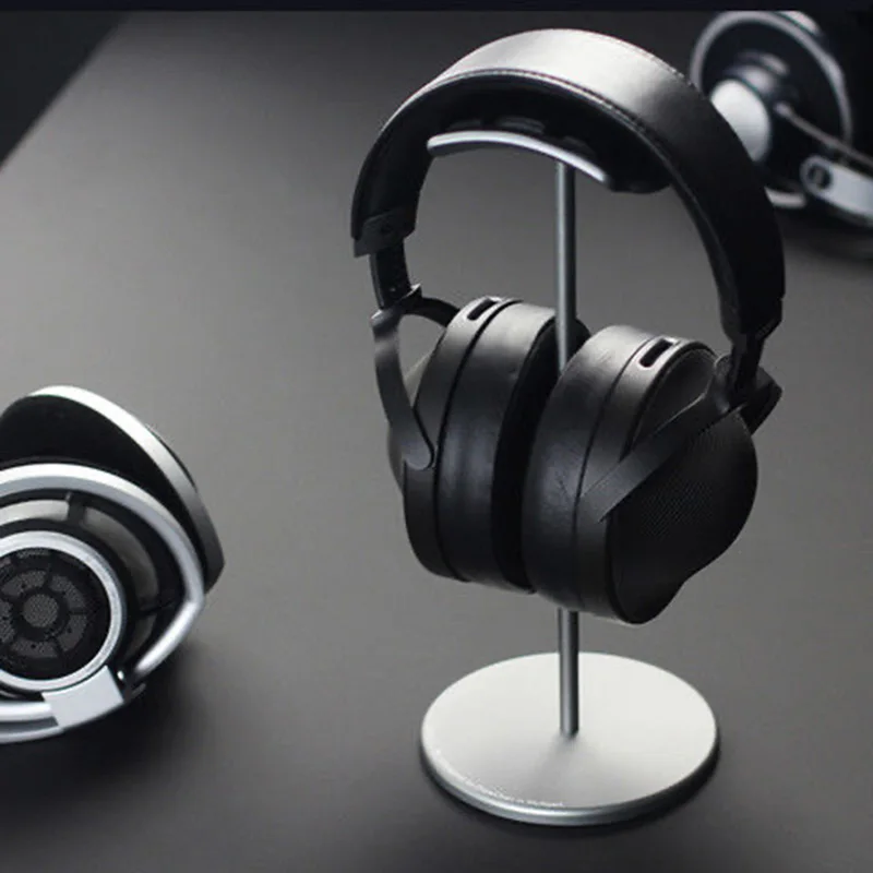 New universal headphone stand Metal support top leather wrap Protect your headphones Stylish and convenient