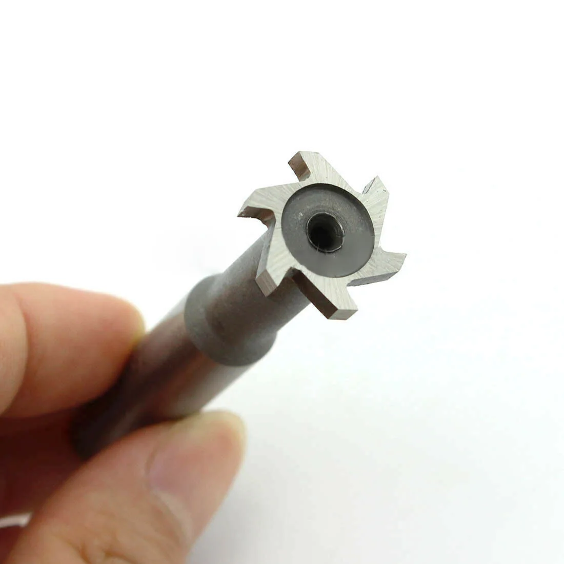 1pc 10mm Diameter 3mm 6 Flute HSS Steel T Shape Slot Cutter Shank End Mill Tool