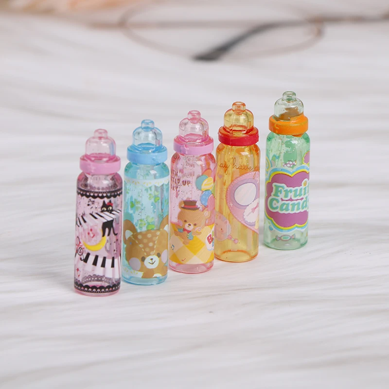 1 шт. Миниатюрный Кукольный домик мультяшная бутылка для молока модель напитков