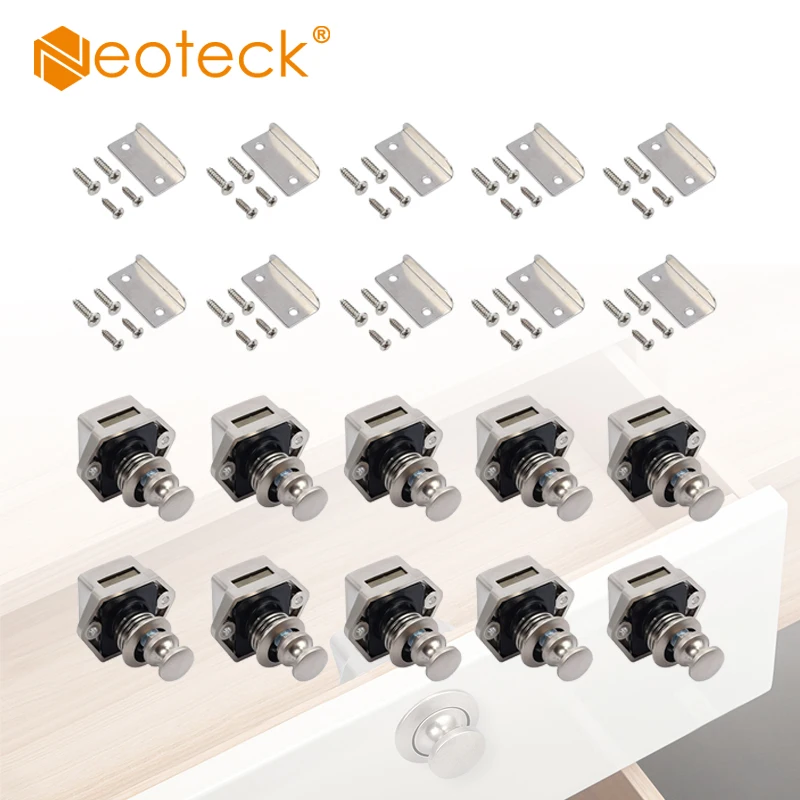 Neoteck 10 шт. кнопочная дверь для ящика шкафа ручка захвата фургон дом на колесах