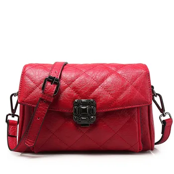 

2020 new European and American fashion handbags leather shoulder bag messenger handbag small square bag