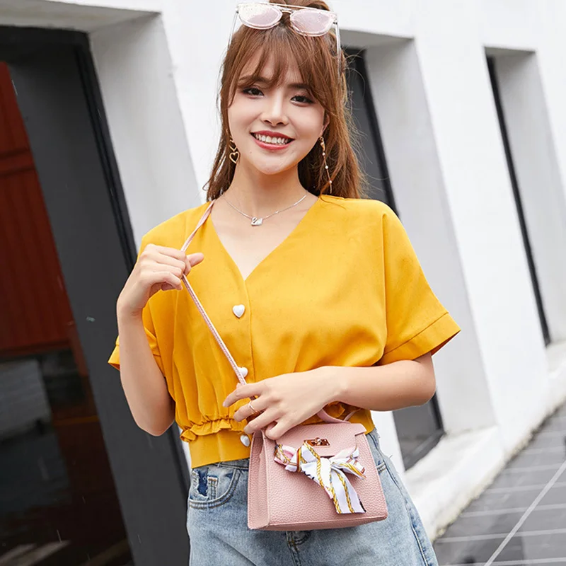 Women Elegant Scarf Handbag Ladies Casual Shoulder Messenger Bag Female Lock Crossbody Small Flap Bags Designer Handbags SS0423 (10)