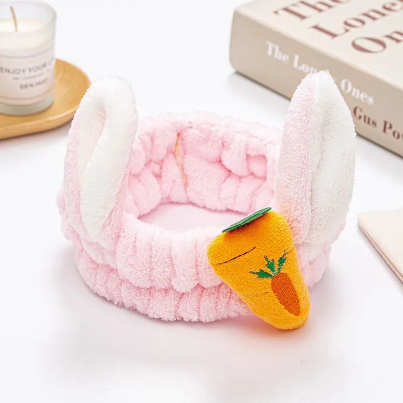 11 Pink Levao модный фланелевый мягкий бантик ободок с кроличьими ушами для женщин девочек тюрбан повязки для волос Макияж мыть лицо повязка для волос аксессуары для волос - Цвет: 11 Pink